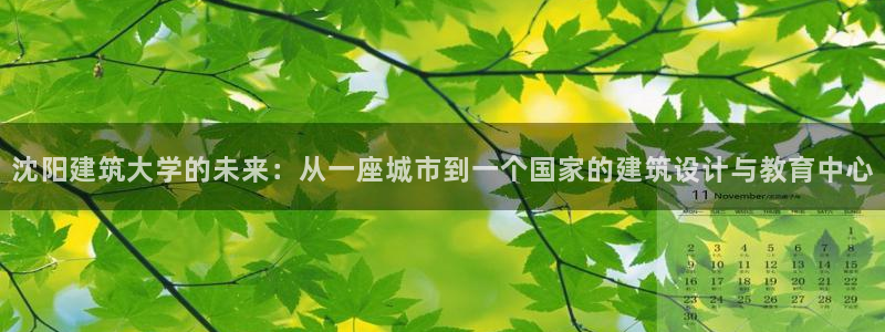 和记混凝土官网：沈阳建筑大学的未来：从一座城市到一个国家的建筑设计与教育中心